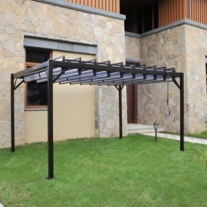 평평한 정원 철 가세보 PVC 코팅 금속 가네비 가세보