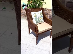 금속 야외 테이블 및 의자 세트 경식 저항 및 중량 야외 가구, 편안한 좌석