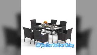 호텔 리조트를 위한 야외 다이닝 세트